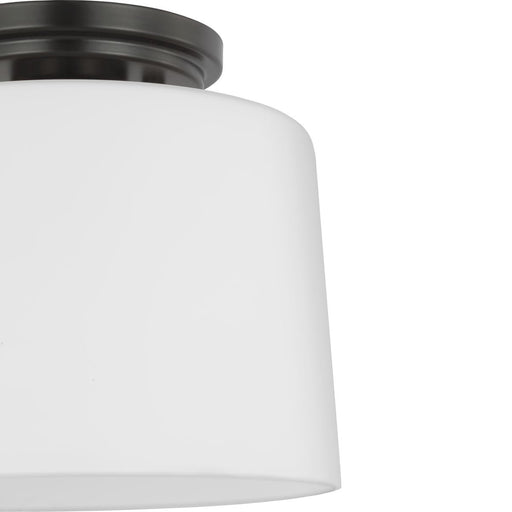 Progress Lighting Adley Collection One-Light Flush Mount Close-To-Ceiling Fixture Matte Black (P350260-31M)