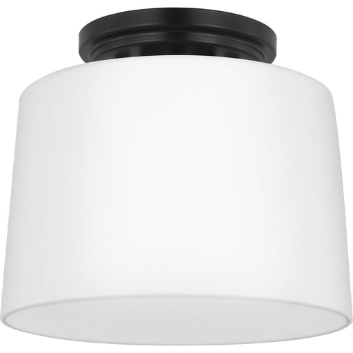 Progress Lighting Adley Collection One-Light Flush Mount Close-To-Ceiling Fixture Matte Black (P350260-31M)