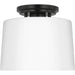 Progress Lighting Adley Collection One-Light Flush Mount Close-To-Ceiling Fixture Matte Black (P350260-31M)