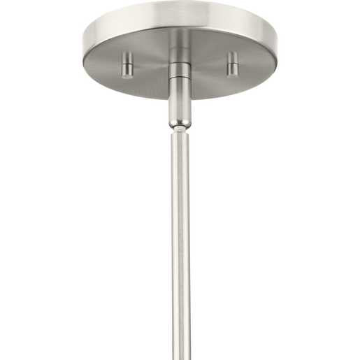 Progress Lighting Latham Collection Three-Light Semi Flush Convertible Close-To-Ceiling Fixture Brushed Nickel (P350261-009)