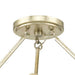 Progress Lighting Laurel Collection Six-Light Semi-Flush Close-To-Ceiling Fixture Gilded Silver (P350263-176)