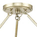 Progress Lighting Laurel Collection Six-Light Semi-Flush Close-To-Ceiling Fixture Gilded Silver (P350263-176)