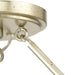 Progress Lighting Laurel Collection Six-Light Semi-Flush Close-To-Ceiling Fixture Gilded Silver (P350263-176)