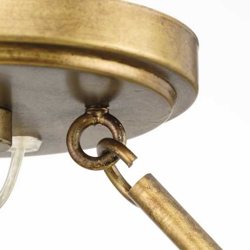 Progress Lighting Laurel Collection Six-Light Semi-Flush Close-To-Ceiling Fixture Gold Ombre (P350263-204)