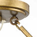 Progress Lighting Laurel Collection Six-Light Semi-Flush Close-To-Ceiling Fixture Gold Ombre (P350263-204)