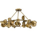 Progress Lighting Laurel Collection Six-Light Semi-Flush Close-To-Ceiling Fixture Gold Ombre (P350263-204)