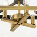 Progress Lighting Hillcrest Collection Four-Light Semi-Flush Close-To-Ceiling Fixture Vintage Brass (P350264-163)