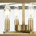 Progress Lighting Hillcrest Collection Four-Light Semi-Flush Close-To-Ceiling Fixture Vintage Brass (P350264-163)