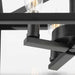 Progress Lighting Hillcrest Collection Four-Light Semi-Flush Close-To-Ceiling Fixture Matte Black (P350264-31M)