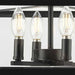 Progress Lighting Hillcrest Collection Four-Light Semi-Flush Close-To-Ceiling Fixture Matte Black (P350264-31M)