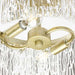 Progress Lighting Chevall Collection Two-Light Semi-Flush Close-To-Ceiling Fixture Gilded Silver (P350268-176)