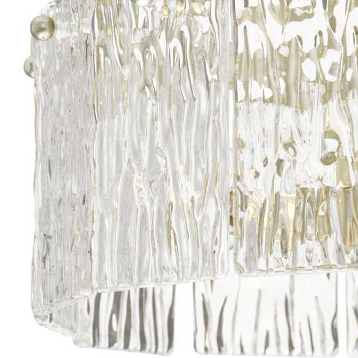 Progress Lighting Chevall Collection Two-Light Semi-Flush Close-To-Ceiling Fixture Gilded Silver (P350268-176)