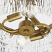 Progress Lighting Chevall Collection Two-Light Semi-Flush Close-To-Ceiling Fixture Gold Ombre (P350268-204)