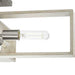 Progress Lighting Boundary Collection Four-Light Semi-Flush Close-To-Ceiling Fixture Brushed Nickel (P350269-009)