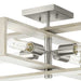 Progress Lighting Boundary Collection Four-Light Semi-Flush Close-To-Ceiling Fixture Brushed Nickel (P350269-009)