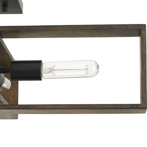 Progress Lighting Boundary Collection Four-Light Semi-Flush Close-To-Ceiling Fixture Matte Black (P350269-31M)