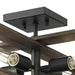 Progress Lighting Boundary Collection Four-Light Semi-Flush Close-To-Ceiling Fixture Matte Black (P350269-31M)