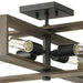 Progress Lighting Boundary Collection Four-Light Semi-Flush Close-To-Ceiling Fixture Matte Black (P350269-31M)