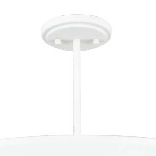 Progress Lighting Pinellas Collection Four-Light Semi-Flush Close-To-Ceiling Fixture White Plaster (P350270-197)