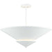 Progress Lighting Pinellas Collection Four-Light Semi-Flush Close-To-Ceiling Fixture White Plaster (P350270-197)