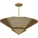 Progress Lighting Pinellas Collection Four-Light Semi-Flush Close-To-Ceiling Fixture Soft Gold (P350270-205)