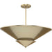 Progress Lighting Pinellas Collection Four-Light Semi-Flush Close-To-Ceiling Fixture Soft Gold (P350270-205)