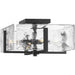 Progress Lighting Rivera Collection Four-Light Semi-Flush Close-To-Ceiling Fixture Matte Black (P350271-31M)