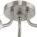 Progress Lighting Cornett Collection Three-Light Semi-Flush Close-To-Ceiling Fixture Brushed Nickel (P350272-009)