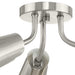 Progress Lighting Cornett Collection Three-Light Semi-Flush Close-To-Ceiling Fixture Brushed Nickel (P350272-009)