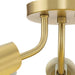 Progress Lighting Cornett Collection Three-Light Semi-Flush Close-To-Ceiling Fixture Brushed Gold (P350272-191)