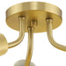 Progress Lighting Cornett Collection Three-Light Semi-Flush Close-To-Ceiling Fixture Brushed Gold (P350272-191)