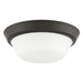 Progress Lighting 94350303020 Edessa Collection 13 Inch 2-Light Small Flush Mount Light Antique Bronze With White Glass Shade (P350303-020)