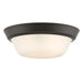 Progress Lighting 94350303020 Edessa Collection 13 Inch 2-Light Small Flush Mount Light Antique Bronze With White Glass Shade (P350303-020)