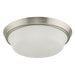 Progress Lighting 94350304009 Edessa Collection 16 Inch 2-Light Large Flush Mount Light Brushed Nickel With White Glass Shade (P350304-009)