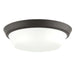Progress Lighting 94350304020 Edessa Collection 16 Inch 2-Light Large Flush Mount Light Antique Bronze With White Glass Shade (P350304-020)