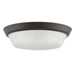 Progress Lighting 94350304020 Edessa Collection 16 Inch 2-Light Large Flush Mount Light Antique Bronze With White Glass Shade (P350304-020)