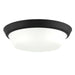 Progress Lighting 94350304031 Edessa Collection 16 Inch 2-Light Large Flush Mount Light Black With White Glass Shade (P350304-031)