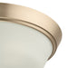 Progress Lighting 94350304177 Edessa Collection 16 Inch 2-Light Large Flush Mount Light Champagne Bronze With White Glass Shade (P350304-177)