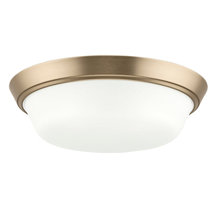 Progress Lighting 94350304177 Edessa Collection 16 Inch 2-Light Large Flush Mount Light Champagne Bronze With White Glass Shade (P350304-177)