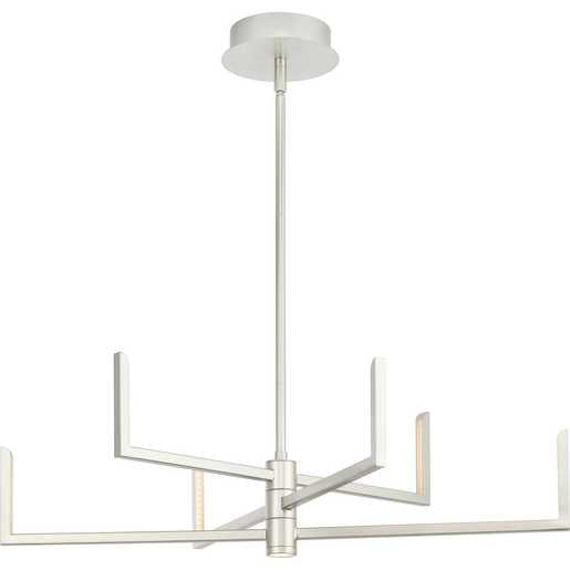 Progress Lighting 9440026018630 Pivot LED 6 LED Chandelier Burnished Nickel (P400260-186-30)