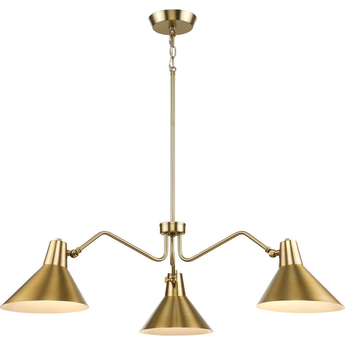 Progress Lighting Trimble Collection Three-Light Chandelier Brushed Bronze (P400309-109)