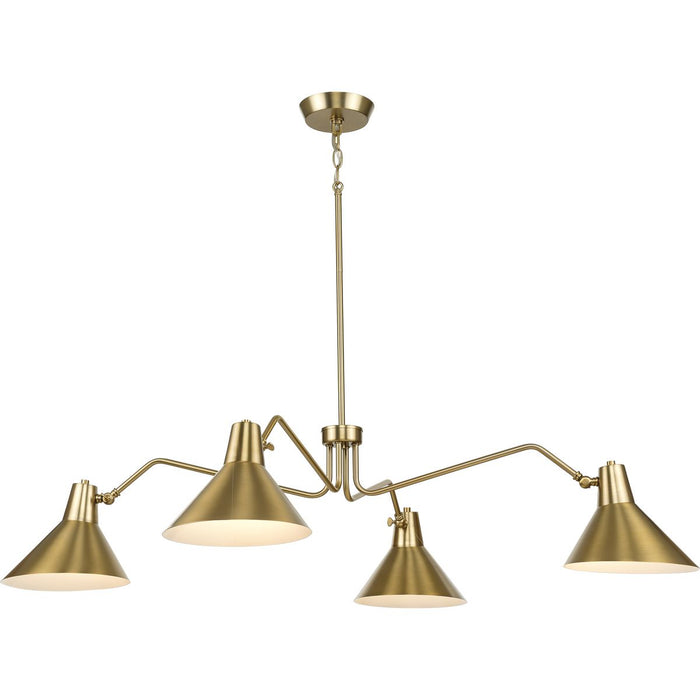 Progress Lighting Trimble Collection Four-Light Chandelier Brushed Bronze (P400310-109)