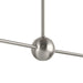 Progress Lighting Trimble Collection Two-Light Linear Chandelier Brushed Nickel (P400336-009)