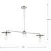 Progress Lighting Trimble Collection Two-Light Linear Chandelier Brushed Nickel (P400336-009)