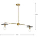 Progress Lighting Trimble Collection Two-Light Linear Chandelier Brushed Bronze (P400336-109)