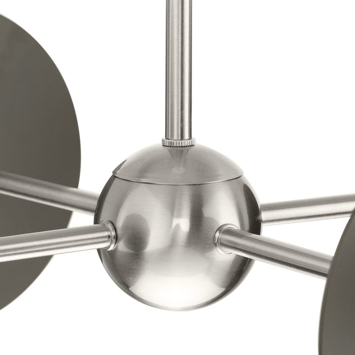 Progress Lighting Trimble Collection Four-Light Chandelier Brushed Nickel (P400337-009)