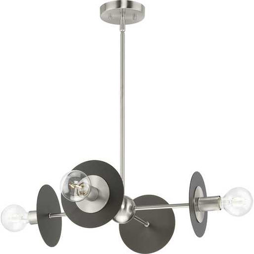 Progress Lighting Trimble Collection Four-Light Chandelier Brushed Nickel (P400337-009)