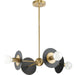 Progress Lighting Trimble Collection Four-Light Chandelier Brushed Bronze (P400337-109)