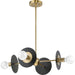 Progress Lighting Trimble Collection Four-Light Chandelier Brushed Bronze (P400337-109)