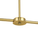 Progress Lighting Arya Collection Eight-Light Linear Chandelier Brushed Gold (P400338-191)